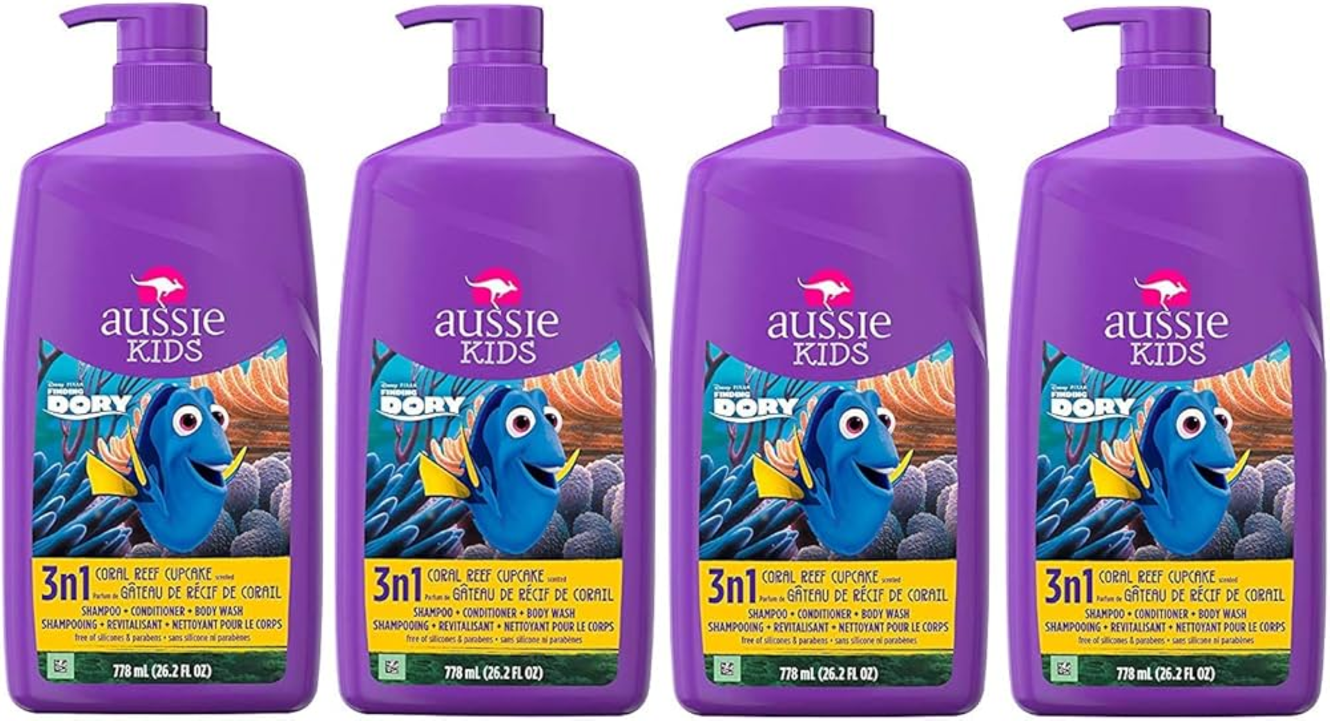 AUSSIE KIDS 3IN1 SHAMP+COND+B/WASH 778ML